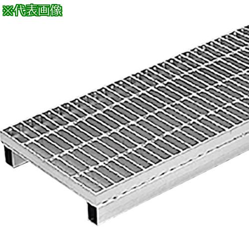 ■カネソウ スチール製グレーチング 滑り止め模様付 かさあげ型 国土交通省型側溝用 〔品番:HXYK5375A〕【3436944:0】[法人・事業所限定][外直送元][店頭受取不可]