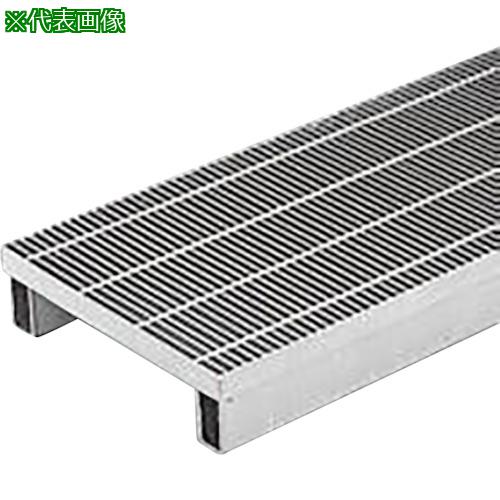 ■カネソウ スチール製グレーチング 細目プレーンタイプ かさあげ型 側溝用 クッション付〔品番:QSYP3932B〕【3437005:0】[法人・事業所限定][外直送元][店頭受取不可]