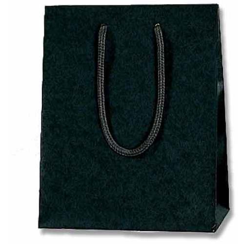■HEIKO 手提げ紙袋 カラーチャームバッグ 黒 20-12 10枚入り〔品番:005330104〕