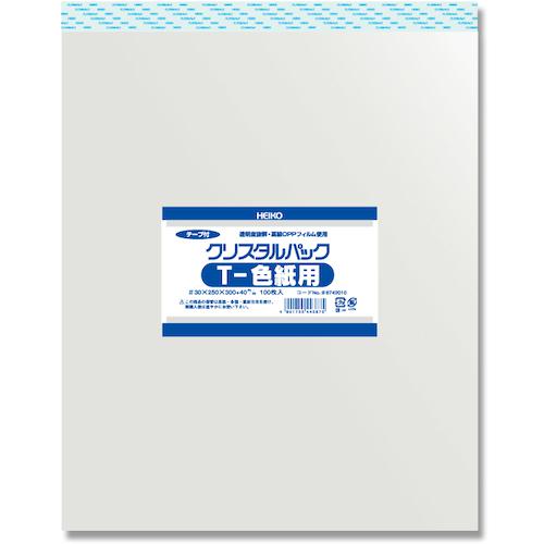 ■HEIKO OPP袋 クリスタルパック テープ付 T 色紙用 100枚入り〔品番:006742010〕【3439211:0】[送料別..