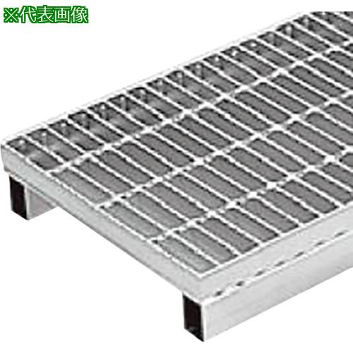 ■カネソウ スチール製グレーチング 滑り止め模様付 かさあげ型 側溝用 クッション付〔品番:HXYP3938B〕【3440143:0】[法人・事業所限定][外直送元][店頭受取不可]