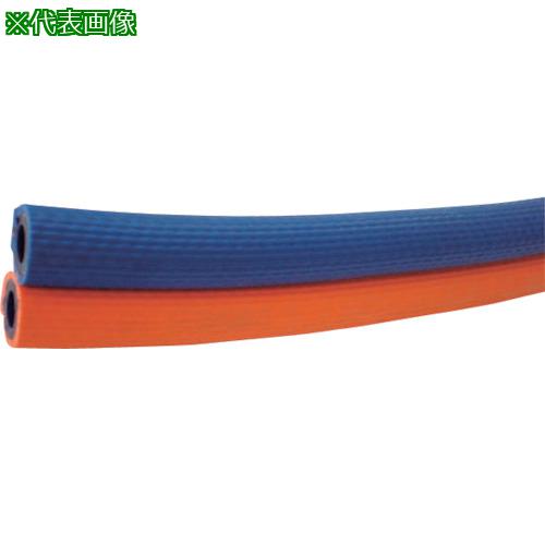 ■弘進ゴム ツインホース オレンジ 6×9 100m〔品番:THO69100〕【3493742:0】[送料別途見積り][法人・事業所限定][外直送][店頭受取不可]