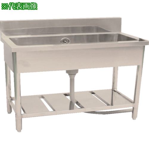 ■クラフトワーク ステンレス(SUS304)一槽シンク 1S-126 5-20-6 W1200×D600×H850〔品番:51504〕【3503854:0】[送料別途見積り][法人・事業所限定][直送][店頭受取不可]
