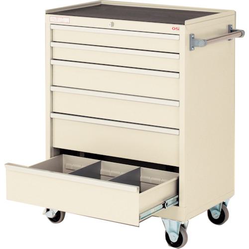 ■OS キャビネットE-type 軽量型ワゴン 間口696×奥行475×高さ976mm(ライトグレー)〔品番:EC222L〕【3507446:0】[法人・事業所限定][直送元][店頭受取不可]