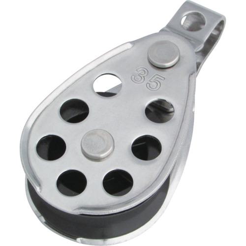 ■水本 滑車 ステンレス プーリーブロック 使用ロープ径Φ8~10mm 基本使用荷重0.05t〔品番:B1426〕【3514..