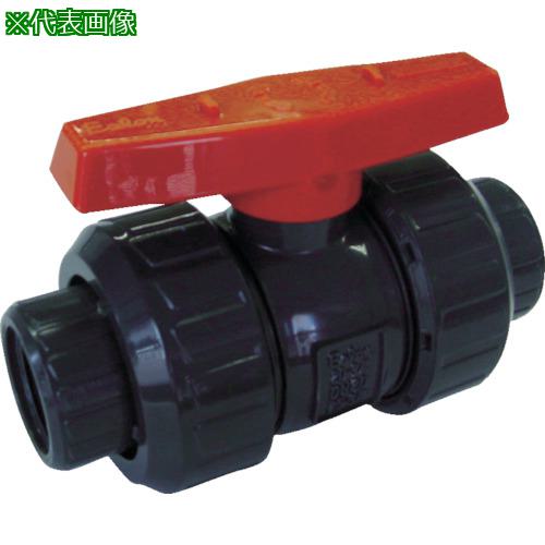 ■エスロン 塩ビ製ボールバルブ ねじ式 本体PVC OリングEPDM 25 長さ136mm×高さ101mm〔品番:BV25NX〕【3..
