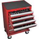 ■TONE 整備用工具セット ツールキャビネットセット(レッド) 間口433×奥行220×高さ240mm〔品番:TCAT911〕【3525829:0】[法人・事...