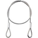 ■緑十字 ステンレスカットワイヤー ワイヤー305BR 両端リング加工 3.0mmΦ×500mm リング内径15mm 2本1組〔品番:197111〕【35388...