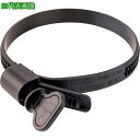 ■HCL 樹脂製ホースバンド Ezyclamp 手締めタイプ 締付径25.0~125.0mm ナイロン66〔品番:PWD13125WGPA66BK〕【35608...