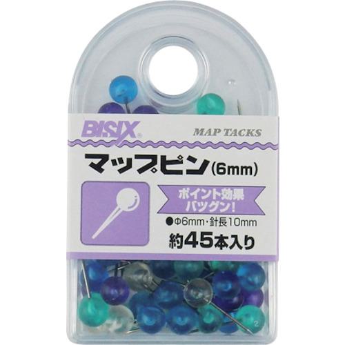 ■ミツヤ マップピン6mm マリン45本《5箱入》〔品番:BX1MP6M〕【3561505×5:0】[送料別途見積り][掲外取寄][店頭受取不可]