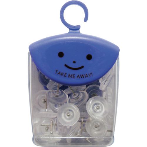 ■mitsuya カラー画鋲透明 30本入《5箱入》〔品番:TM6T〕【3564770×5:0】[送料別途見積り][掲外取寄][店頭受取不可]