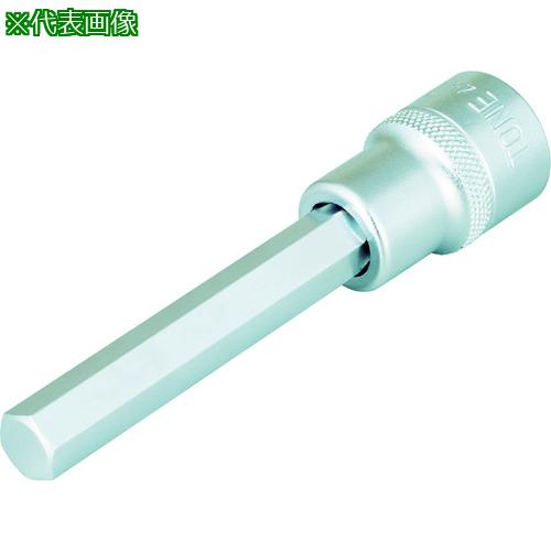 ■TONE ロングヘキサゴンソケット 対辺寸法12mm 全長100mm〔品番:4H12L〕【3566463:0】[店頭受取不可]
