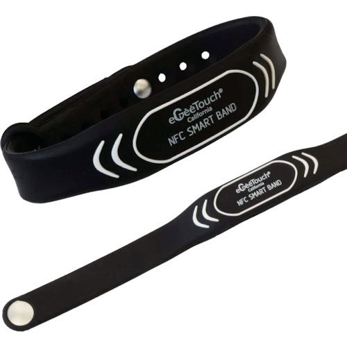 ■JSBTECH eGeeTouchNFC Smart リストバンド(黒2本セット)〔品番:5NFC2002WB〕【3589057:0】[店頭受取不可]