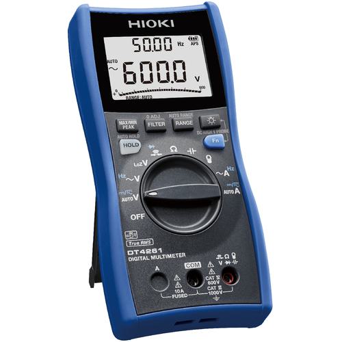 ■HIOKI デジタルマルチメータ DT4261 書類3点付〔品番:DT4261SYORUI3TENTUKI〕【3590444:0】[送料別途見積り][店頭受取不可]