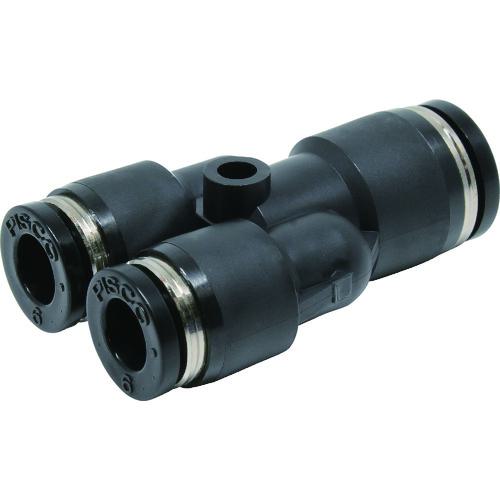 ■PISCO チューブフィッティング 違径ユニオンワイ 8×6〔品番:PW86〕【3604357:0】[店頭受取不可]