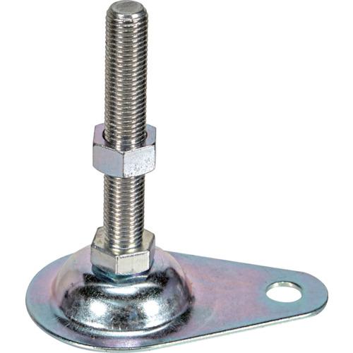 ■TRUSCO アジャスターボルト M16×100 スチール 足止めプレート付き〔品番:TE216X100〕【3609804:0】[店..