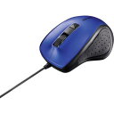 ■BUFFALO 有線BlueLED光学式マウス 静音/5ボタン/DPI切り替えボタン ブルー〔品番:BSMBU300BL〕【3628380:0】[送料別途見積...