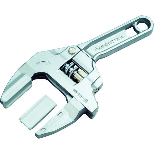 ■スーパー ラチェット式たて型アルミモーターレンチ 口開き:16~68mm 全長:210mm〔品番:MFTR68A〕【3635007:0】[店頭受取不可]