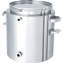 ■MONOVATE 片テーパー型ジャケット密閉容器 バンド式 ブラケット付 150L〔品番:KTTCTLJBRK565〕【3639560:0】[法人・事業所限定...