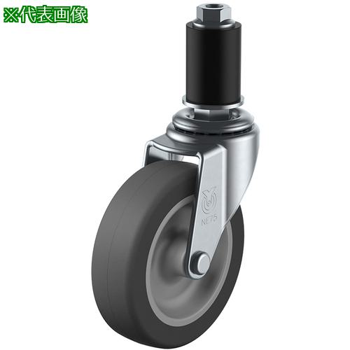 ■ユーエイ 差し込み式 自在 キャスター エラストマー 車輪径65mm Lタイプ LTF型 パイプ径24〔品番:LTF65EL24P〕【3640929:0】[送料別途見積り][掲外取寄][店頭受取不可]