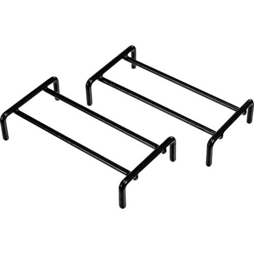 ■TRUSCO プランタースタンド 黒 2個入〔品番:PRS2BK〕【3643472:0】[店頭受取不可]