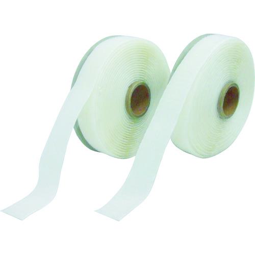 ■Shinwa マジクロボンド メス 強粘着付 25mm×5m 白〔品番:2W3L5UC255W〕【3666328:0】[店頭受取不可]