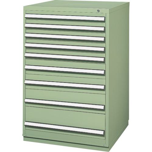 ■DAISHIN 重量工具キャビネット W750×D720×H1140 引出し9段〔品番:KCH1000E〕【3682892:0】[法人・事業所限定][外直送元][店頭受取不可]