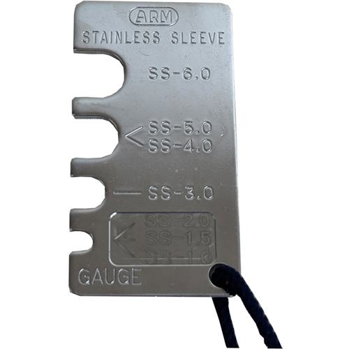 ■ARM 圧着確認ゲージ ステンレス用 1.5mm-6mm〔品番:SSG〕【3687036:0】[送料別途見積り][掲外取寄][店..