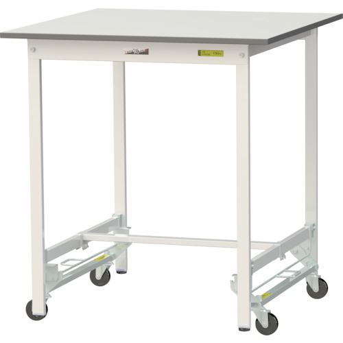 ■ヤマテック ワークテーブル150シリーズ ワンタッチ移動タイプ W900×D900×H950mm シルキーホワイト〔品番:SUPUH990WW〕【3692278:0】[法人・事業所限定][直送元][店頭受取不可]