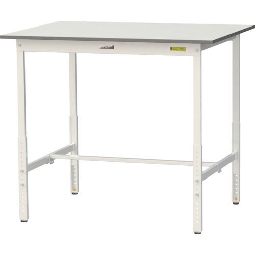 ■ヤマテック 軽量作業台 ワークテーブル150シリーズ 高さ調整タイプ W1200×D900×H900~1200mm シルキーホワイト〔品番:SUPAH1290WW〕【3692306:0】[法人・事業所限定][直送元][店頭受取不可]