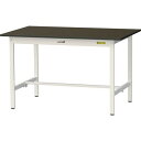 ■ヤマテック LABシリーズ実験用ラボテーブル 固定式 指紋レスメラミン天板 W1200×D750×H740 ブラウン/シルキーホワイト〔品番:SLM1275B...