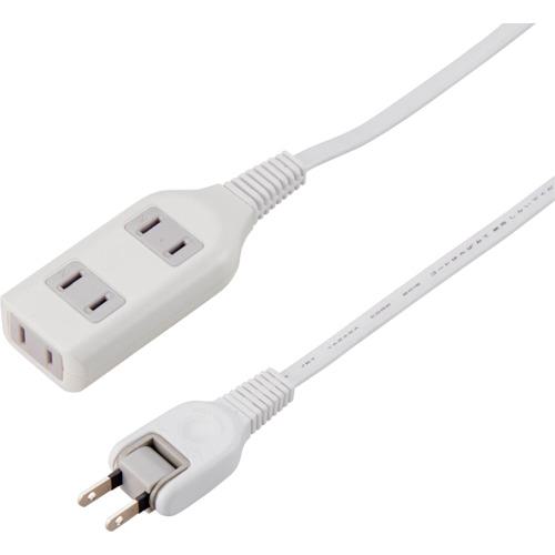 ■YAZAWA 耐トラ付タップ3個口5mホワイト〔品番:Y02S305WH〕【3696617:0】[店頭受取不可]