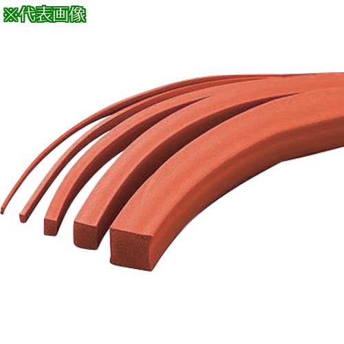 ■AS シリコーンスポンジ紐角-6×15 〔品番:3321842〕【3739868:0】[送料別途見積り][掲外取寄][店頭受取..