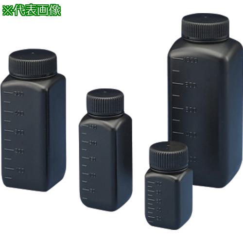 ■AS Jボトル角型広口遮光100ml 滅菌済 〔品番:15730155〕【3742355:0】[送料別途見積り][掲外取寄][店頭受取不可]