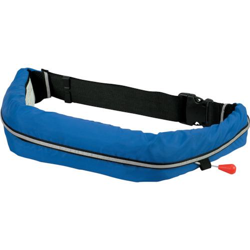 ■OCEANLIFE 自動膨張式ウエストタイプ 作業用ライフジャケット ブルー TYPE A〔品番:WR1BL〕【3776535:0】[店頭受取不可]