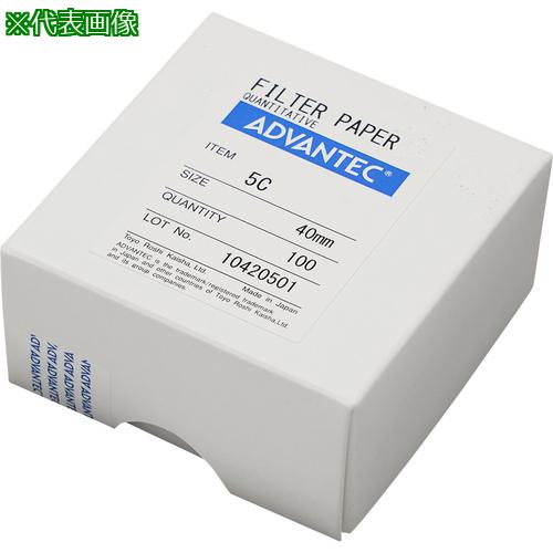 ■AS 定量濾紙 No.5C 40mm 100枚 〔品番:490004〕【3786527:0】[送料別途見積り][掲外取寄][店頭受取不可]