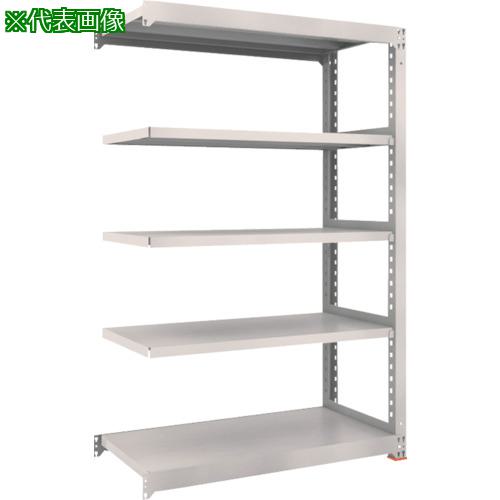 ■TRUSCO M3型中量棚 1200X471XH1500 3段 連結 免震樹脂ベース付 ネオグレー〔品番:M35453BSFC〕【3788724:0】[店頭受取不可]
