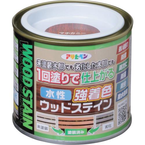 ■アサヒペン 水性強着色ウッドステイン 1/5L マホガニー《6缶入》〔品番:464507〕【3791410×6:0】[送料..