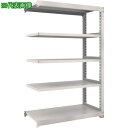■TRUSCO M3型中量棚 1500X471XH2400 5段 連結 免震樹脂ベース付 ネオグレー〔品番:M38555BSFC〕【3791766:0】[店頭受...