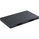 ■サンコー リサイクルプラスチックパレット R2-116200F再生ブラック 820058《2個入》〔品番:82005801BKRCP〕【3798141×2:0...