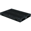 ■サンコー リサイクルプラスチックパレット R2-1218F-2再生ブラック 814502《2個入》〔品番:81450201BKRCP〕【3798144×2:0...