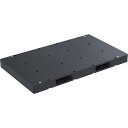■サンコー リサイクルプラスチックパレット D2-116200F再生ブラック 820068《2個入》〔品番:82006801BKRCP〕【3798149×2:0...