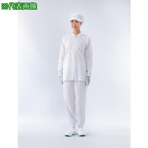 ■ADCLEAN センターファスナークリーンウエア 男女兼用 ブルー 4L〔品番:LE220224L〕【3801206:0】[送料別途見積り][法人・事業所限定][外直送][店頭受取不可]