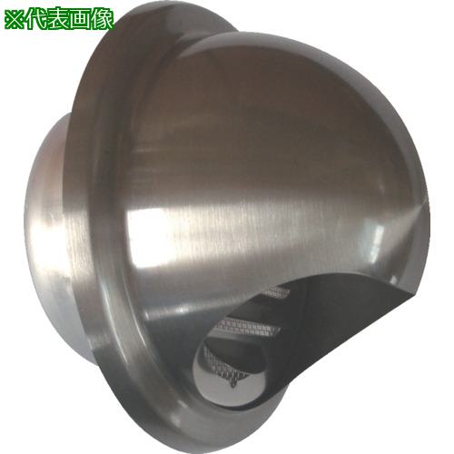 ■TRUSCO ステン丸型フード付ガラリ 100mm〔品番:GRSUS100〕【3803463:0】[店頭受取不可]