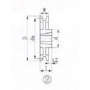 ■EVN ブッシングプーリー SPB 200mm 溝数1〔品番:SPB2001〕【3806316:0】[店頭受取不可]