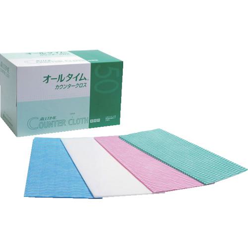 ■東京メディカル カウンタークロス 大判 61x61cm グリーン (50枚入)〔品番:FT152〕【3808823:0】[店頭受取不可]