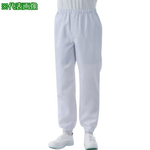 ■ADCLEAN クリーンパンツ 腰裏付・ウエスト総ゴム 男女兼用 ホワイト S〔品番:CJ53101S〕【3809077:0】[送料別途見積り][法人・事業所限定][外直送][店頭受取不可](4)