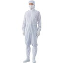 ■ADCLEAN フード一体型フロントファスナークリーンスーツ 腰裏付 男女兼用 ホワイト 3L〔品番:CJ185513L〕【3809086:0】[送料別途見積...