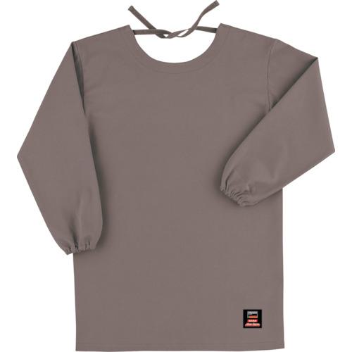 ■TRUSCO 防炎割烹着(エプロン)ロング グレー(マックスダイナ)〔品番:APB200FGL〕【3809486:0】[店頭受取不可]