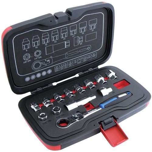 ■Pro-Auto ゴースルーラチェット&スプラインソケットセット〔品番:GTFL13SS〕【3813509:0】[店頭受取不可]